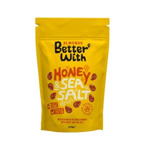 BETTER WITH HONEY & SEA SALT ALMONDS DOY PACK 140G