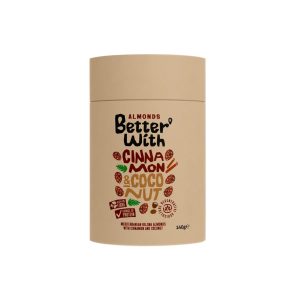 BETTER WITH CINNAMON & COCONUT ALMONDS TUBE 140G