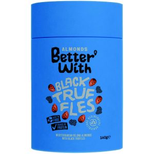 BETTER WITH BLACK TRUFFLE ALMONDS TUBE 140G