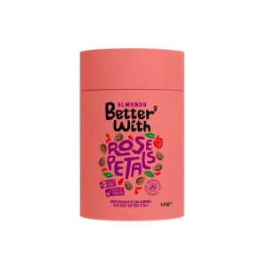 BETTER WITH ROSE PETAL ALMONDS TUBE 140G