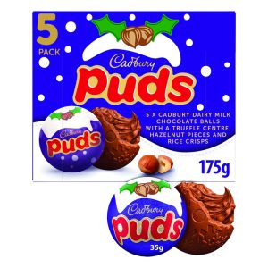 CADBURY MILK CHOCOLATE CHRISTMAS PUDS 5PK 175G