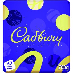 CADBURY DAIRY MILK CHOCOLATE CHUNKS TIN 700G