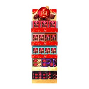 COTE DOR DISPLAY BEST OF PRALINES 33.072KG-156PCS 
COTE DOR MIGNONNETTE VARIÉTÉ 320G-24PCS 
COTE DOR MIGNONNETTE NOIR DE NOIR 70% 180G-24PCS 
COTE DOR COLLECTION 242G-24PCS 
COTE DOR BOUCHÉE WHITE 168G-24PCS 
COTE DOR BOUCHÉE TRUFFE 156G-12PCS 
COTE DOR CARRÉ MELK/LAIT HAZELNOTEN/NOISETTES 200G-24PCS 
COTE DOR CARRÉ PUUR/NOIR HAZELNOTEN/NOISETTES 200G-12PCS 
COTE DOR CARRÉ AMANDELEN/AMANDES 180G-12PCS