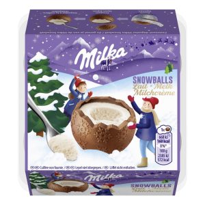 MILKA SNOWBALLS MELK/LAIT 112G