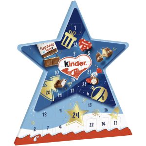 KINDER MIX STAR ADVENT CALENDAR 149G
KINDER COUNTRY, KINDER CHOCOLATES, KINDER BUENO MINI, KINDER CHOCOLATE MINI, KINDER LOVE MINI