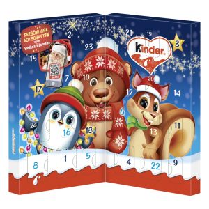 KINDER MIX FOLDING ADVENT CALENDAR 113G KINDER MINI EGGS HAZELNUT / MILK, KINDER LOVE MINI
