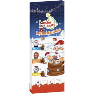 KINDER MINI FRIENDS ADVENT CALENDAR 164G
KINDER MINI FRIENDS MILK / KINDER MINI FRIENDS CRUNCHY COOKIES / KINDER MINI FRIENDS CRUNCHY COOKIES WITH CARAMEL FLAVOR