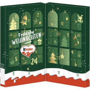 KINDER MIX TABLE ADVENT CALENDAR 121G
KINDER BUENO MINI, KINDER MINI EGGS MILK, KINDER MINI EGGS HAZELNUT