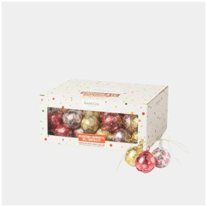 SIMON COLL MILK CHOCOLATE CHRISTMAS BALL BOX 12G