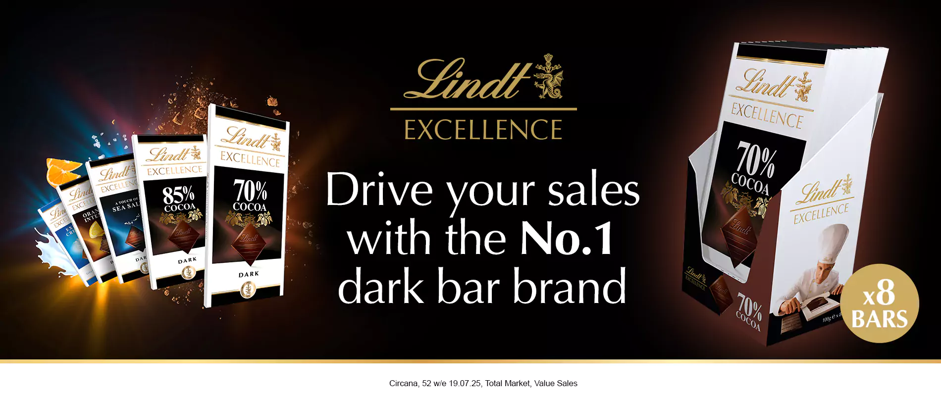 Drive your sales with the No.1 dark bar brand