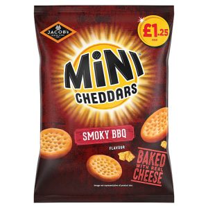 JACOBS 90G MINI CHEDDARS SMOKEY BBQ PM 1.25