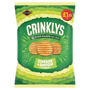 CRINKLYS CHEESE & ONION PM 1.25 90G