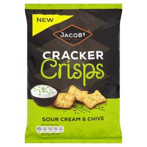 JACOBS CRACKER CRISPS SOUR CREAM/CHIVE 150G