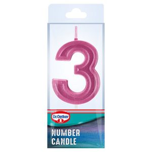 DR OETKER 3 NUMBER CANDLE 5G