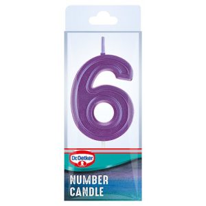 DR OETKER 6 NUMBER CANDLE 5G