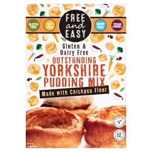 FREE AND EASY GLUTEN & DAIRY FREE YORKSHIRE PUDDING MIX 155G