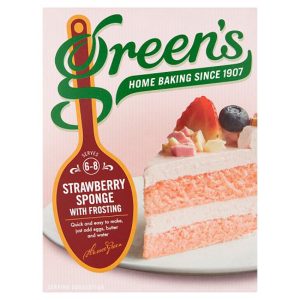 GREENS STRAWBERRY CAKE & FROSTING 381G