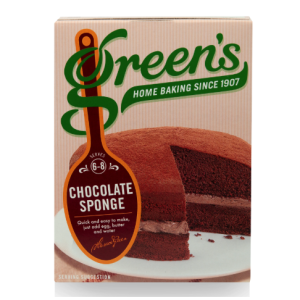 GREENS SPONGE CAKE - CHOCOLATE GBP1.99 PMP 221G