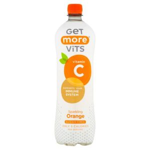 GET MORE VITS 1LTR VITAMIN C SPARKLING ORANGE PET