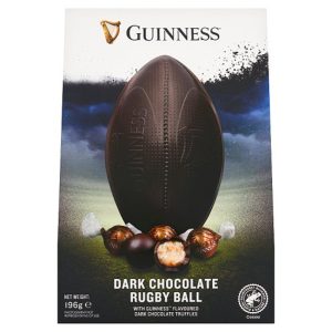 GUINNESS EGG 196G RUGBY BALL DARK CHOCOLATE