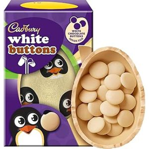 CADBURY EGG MEDIUM WHITE BUTTONS 91G