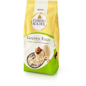 FERRERO ROCHER GOLDEN EGGS WHITE 90G