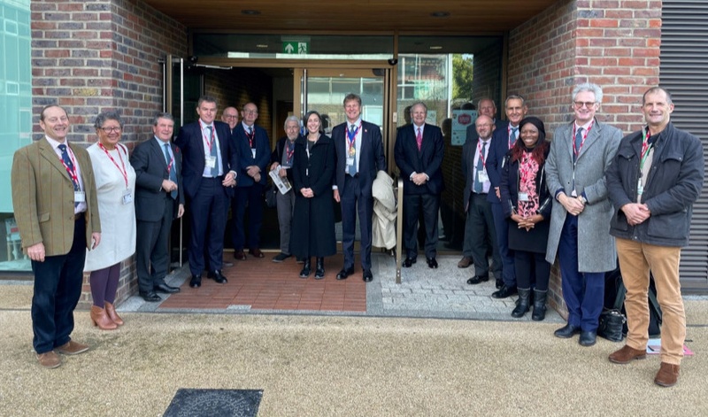 Members of the Court and Advisory Committee to the Dame Alice Owen Foundation visit Dame Alice Owen's School