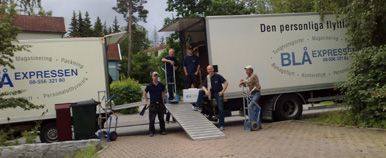 Blå Expressen i Solna