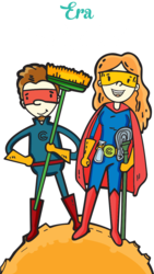 Bild Städhjältarna (Foton Lokalvårdare, Bild Städföretag)