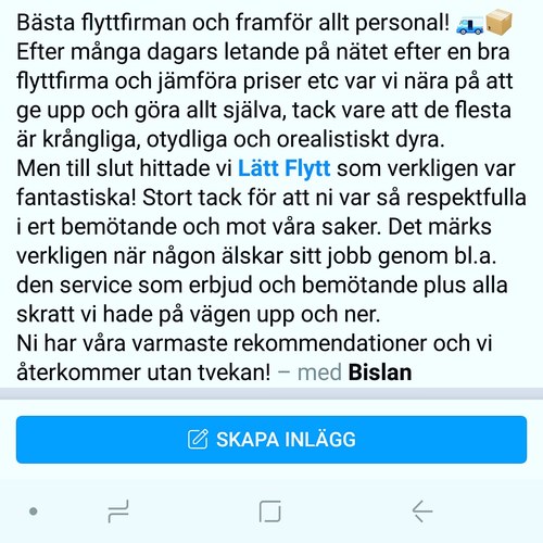 Bild  Lätt Flytt of Sweden (Foton Flyttare, Bild Flyttföretag)