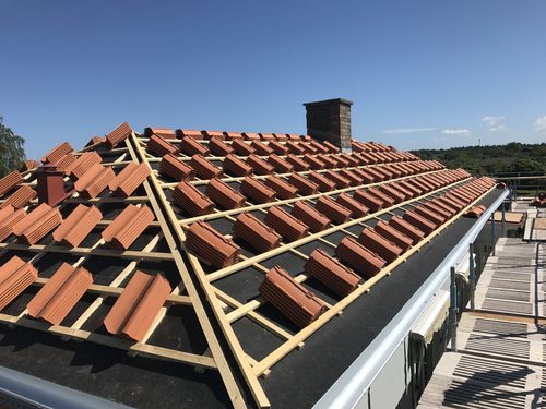 Bild JM Byggservice (Foton Takläggare, Bild Takföretag)