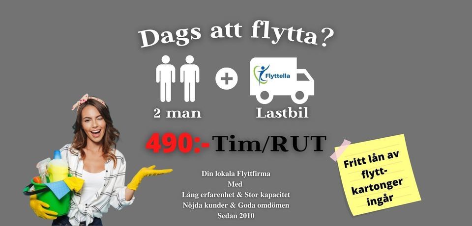 Företagsbild på Flyttella – En flyttare i Stockholms län