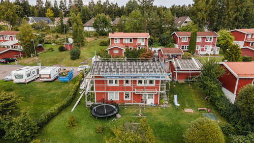 Pågående takbyte