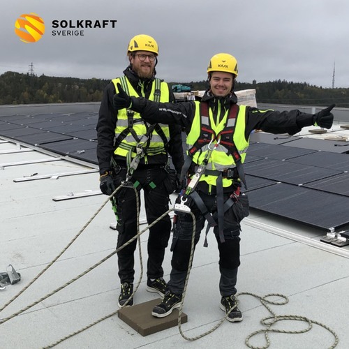 teamet på Solkraft Sverige i Mariestad
