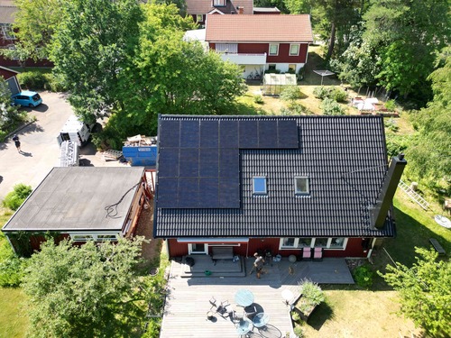 Solcellsinstallationer på tak