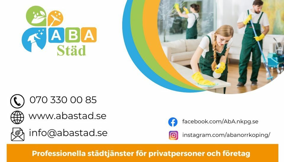 Företagsbild på Aba Städ – Ett städföretag i Östergötlands län 2023