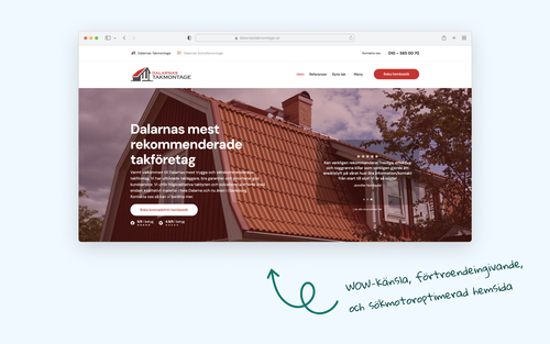 Dalarnas Takmontage Hemsida