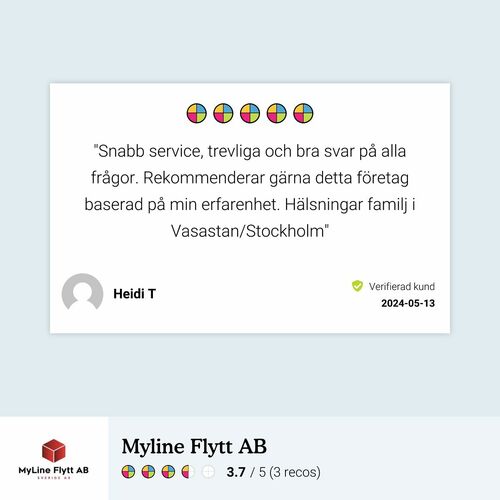 Bild på MyLine Flytt AB – flyttare i 