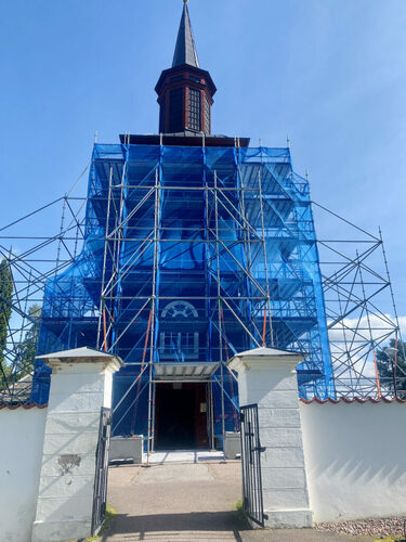 Renovering av kyrka i Dalarna