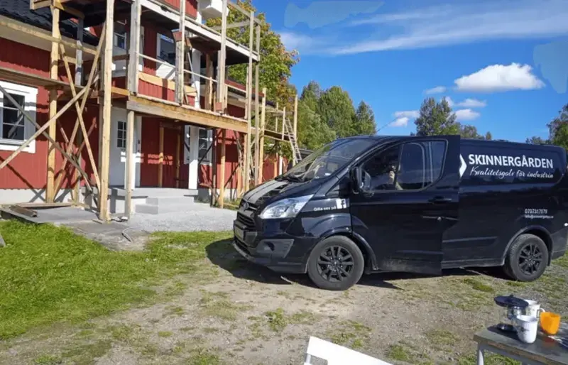 Golvarbete av Skinnergården i Dalarna