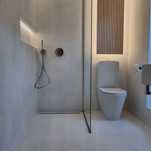 Microcement dusch