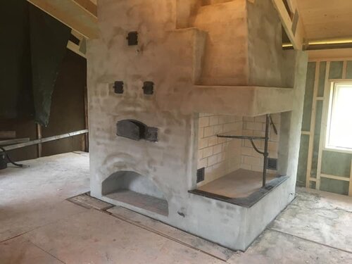 Öppen spis och eldstad i Venjan