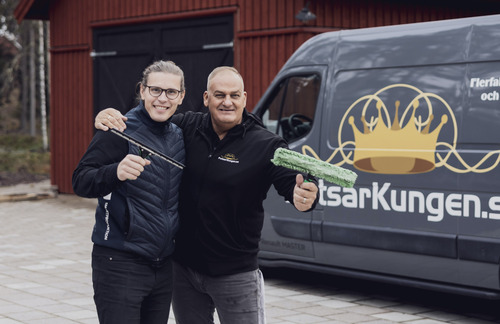 Fönsterputs av villa i Borlänge