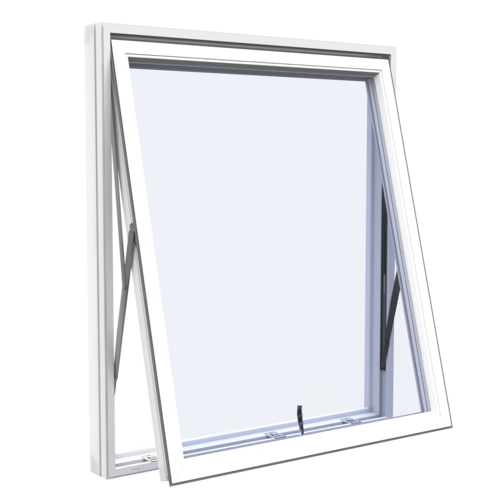 Utåtgående fönster i öppet läge