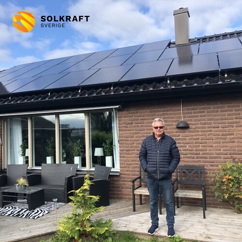 Nöjd kund med solceller
