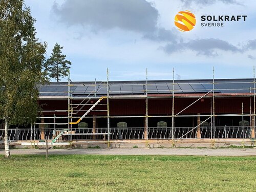 nygjord solcellsinstallation