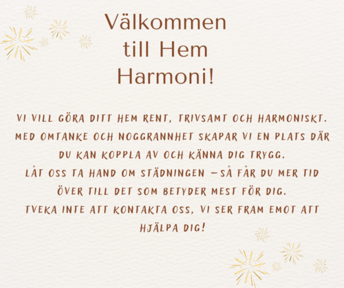 Företagsbild på Hem Harmoni  – lokalvårdare i Kalmar län