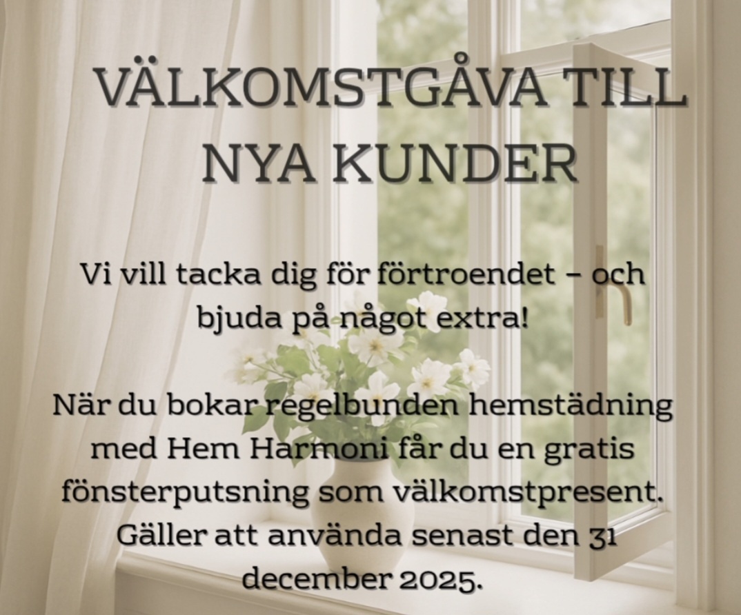Företagsbild på Hem Harmoni  – Ett städföretag i Kalmar