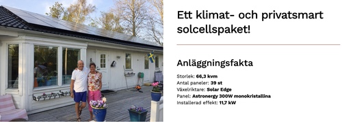 kundexempel på pris för solceller