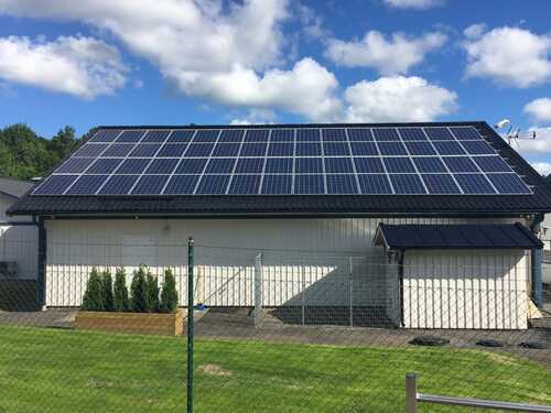 solceller på villafastighet